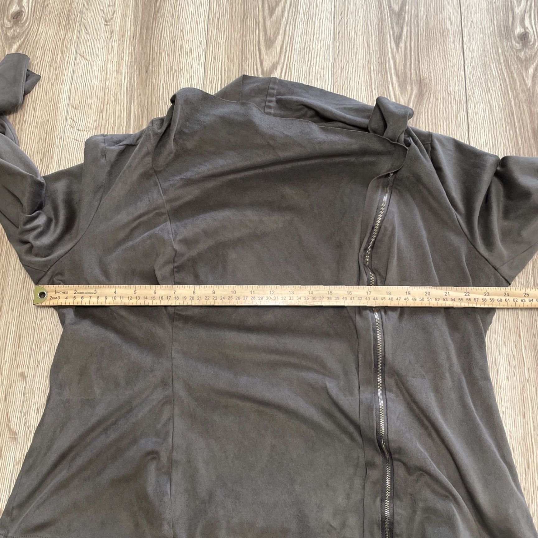 Vintage VINTAGE JustFab Jacket Womens 2X Long Sleeve Faux Suede Draped Brown Polyester Basic Jacket Mens Womens Size XXL / US 16-18 / IT 52-54 - 5 Thumbnail
