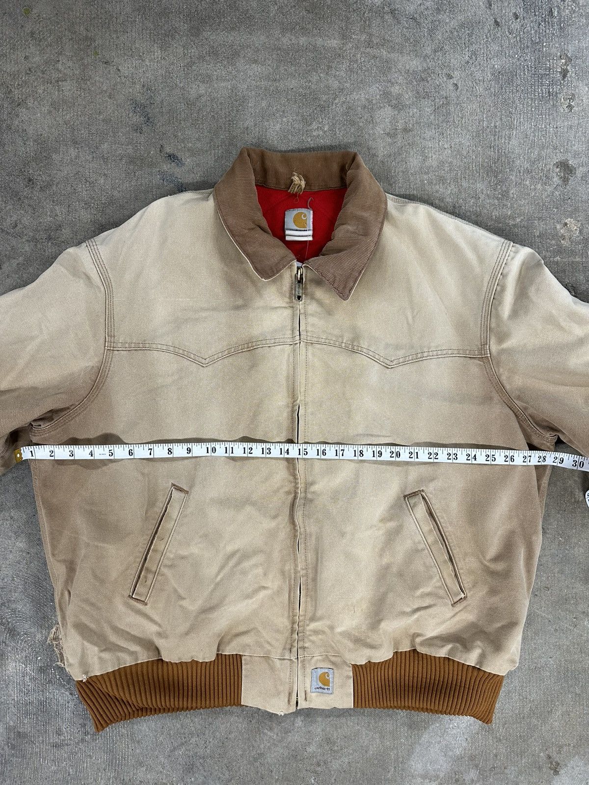 Carhartt Vintage 90s Carhartt Brown Quilted Lined Santa Fe Jacket Size US XXL / EU 58 / 5 - 9 Thumbnail