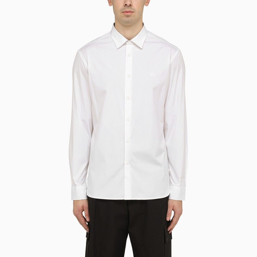 image of Burberry O1D2Blof0224 Shirt In White, Men's (Size Medium)