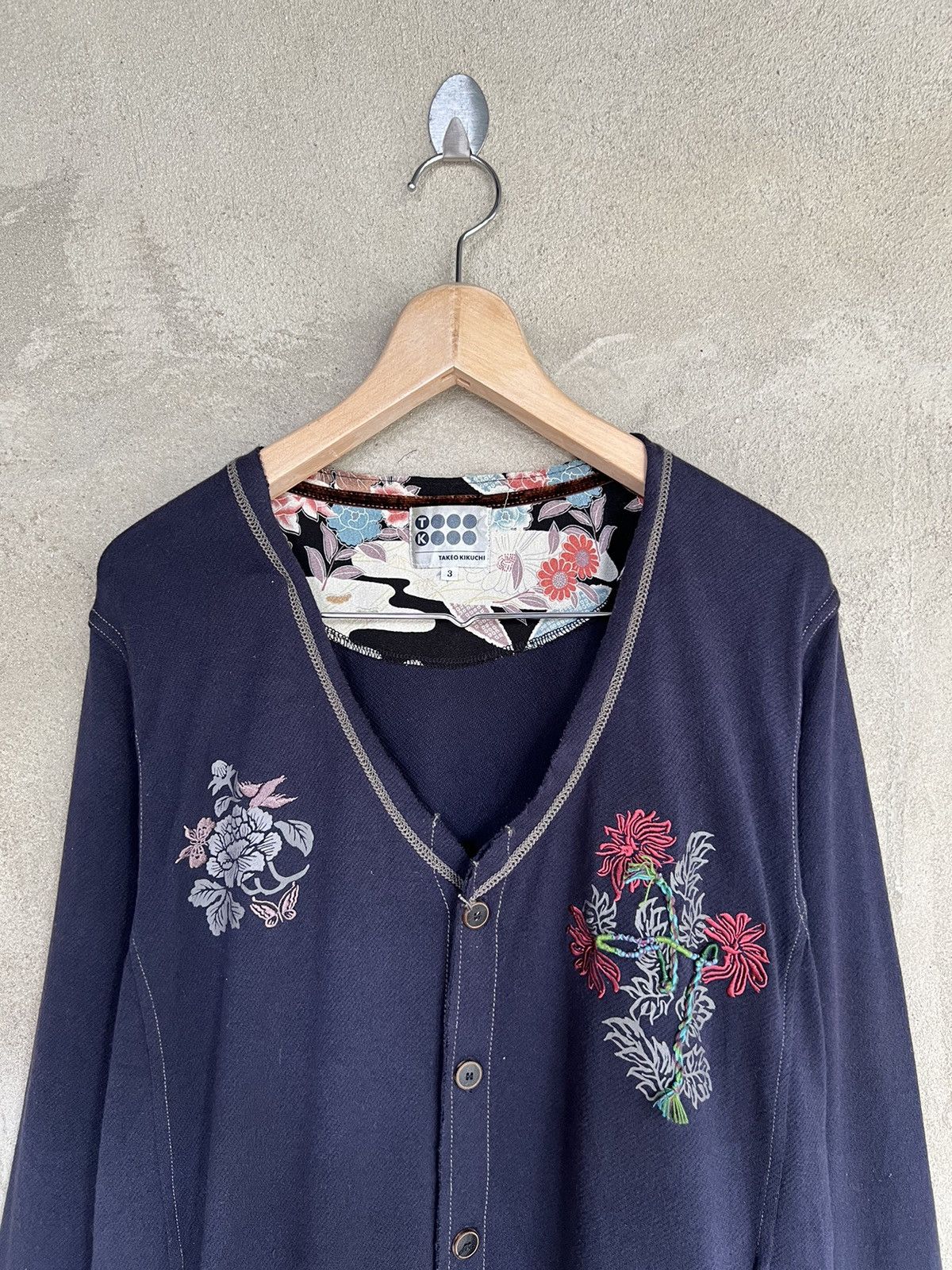 Takeo Kikuchi Japanese Brand Takeo Kikuchi Tatoo Cardigan Size US M / EU 48-50 / 2 - 3 Thumbnail