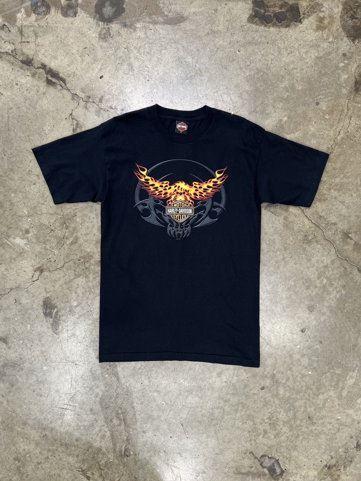 Harley Davidson Vintage 2005 Harley Davidson Motorcycle Flame Texas Large Size US L / EU 52-54 / 3 - 2 Thumbnail
