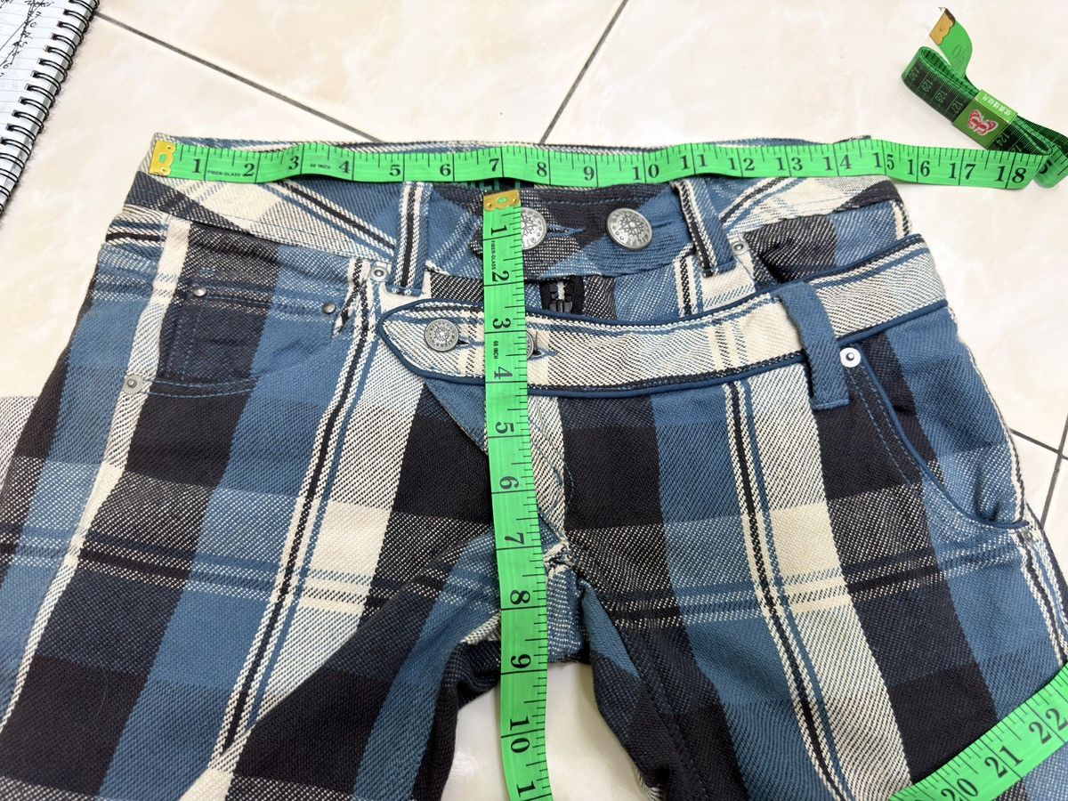 Kapital Vintage Gilfy Plaid Flare Double Waist Low Rise Cropped Pant Size US 28 / EU 44 - 16 Thumbnail