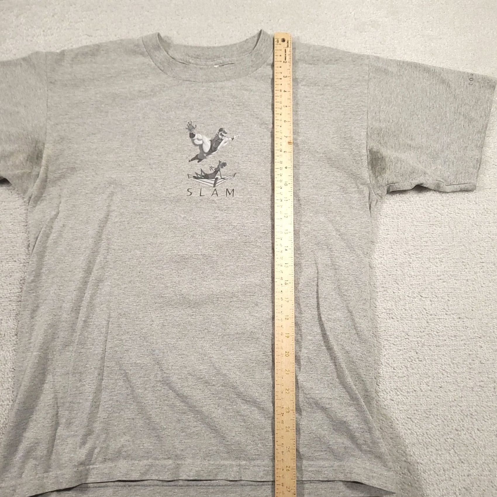 Vintage VINTAGE Core America T-Shirt Wrestling Gray L 90s Y2K Short Sleeve Crew Neck Mens Grunge Classic Vintage Size US L / EU 52-54 / 3 - 5 Thumbnail