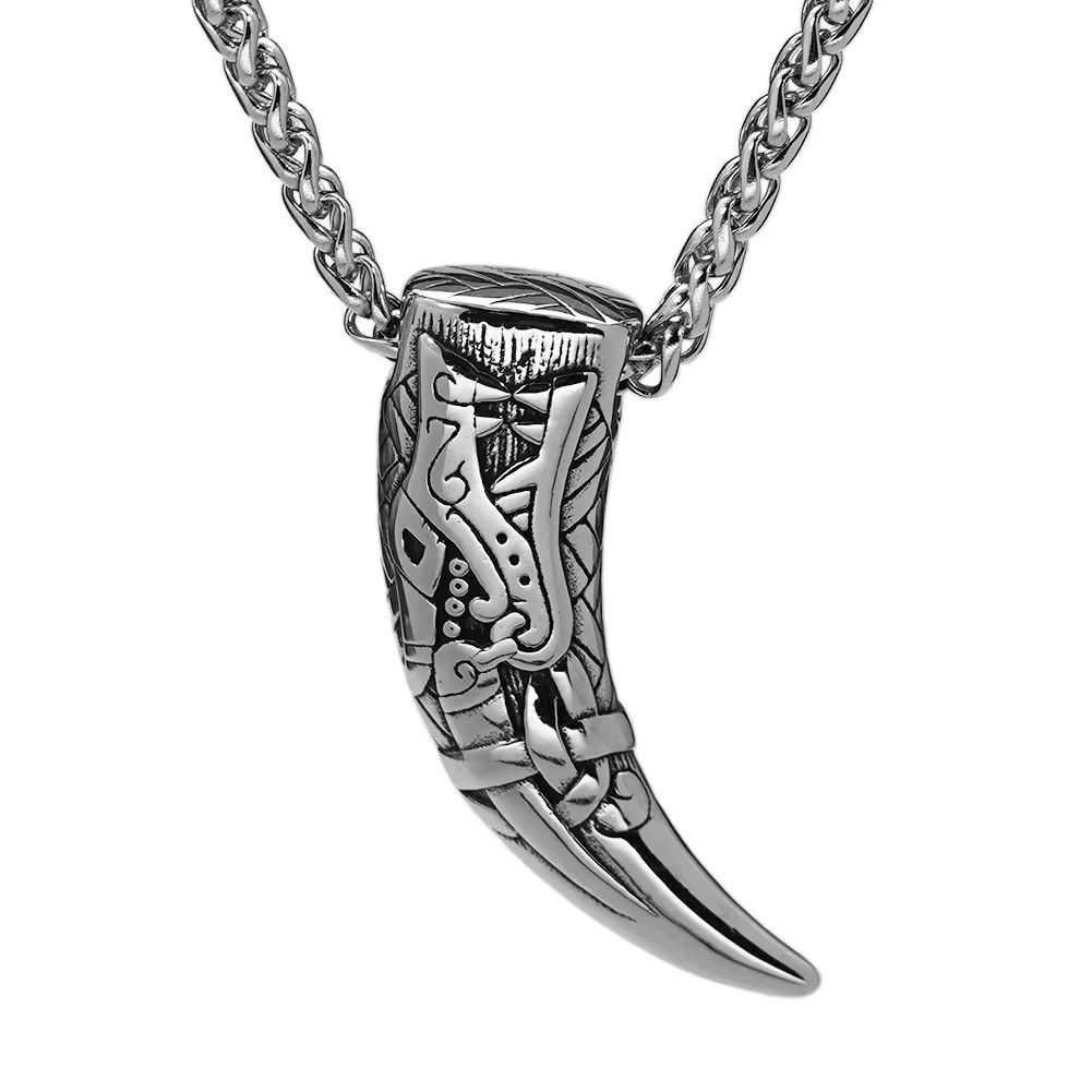 Jewelry Wolf Teeth Pendant Necklace Size ONE SIZE - 3 Thumbnail