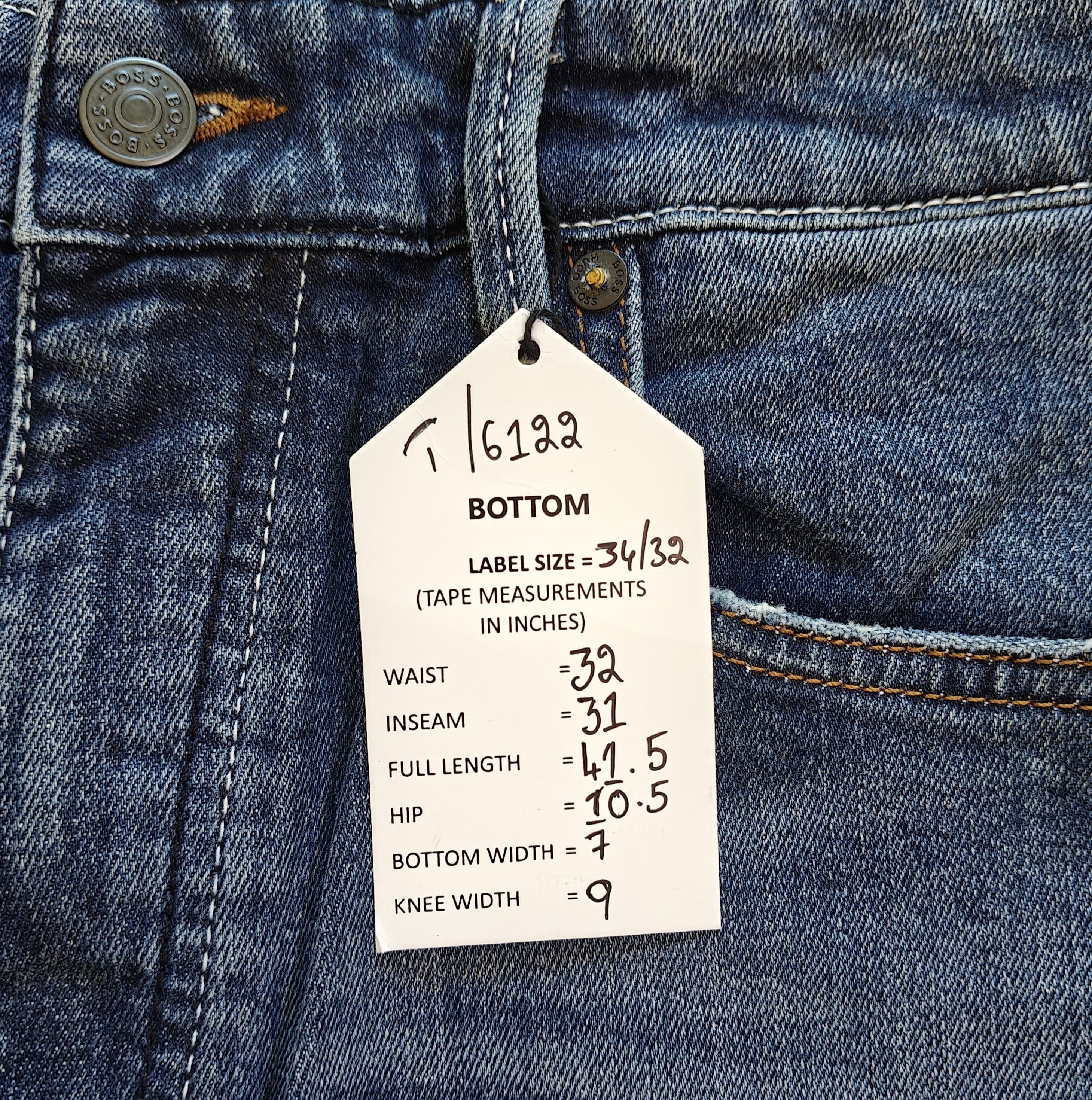 Hugo Boss HUGO BOSS RE.MAINE Regular fit Jeans Free Shipping T/6122 Size US 34 / EU 50 - 12 Thumbnail