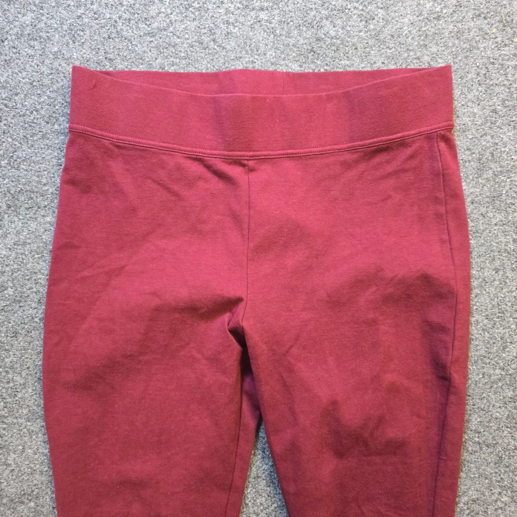 Vintage LL Bean Leggings Women Size L Red Slim Skinny Stretchy Activewear Casual Ankle Capes? Size 36" / US 14 / IT 50 - 2 Thumbnail