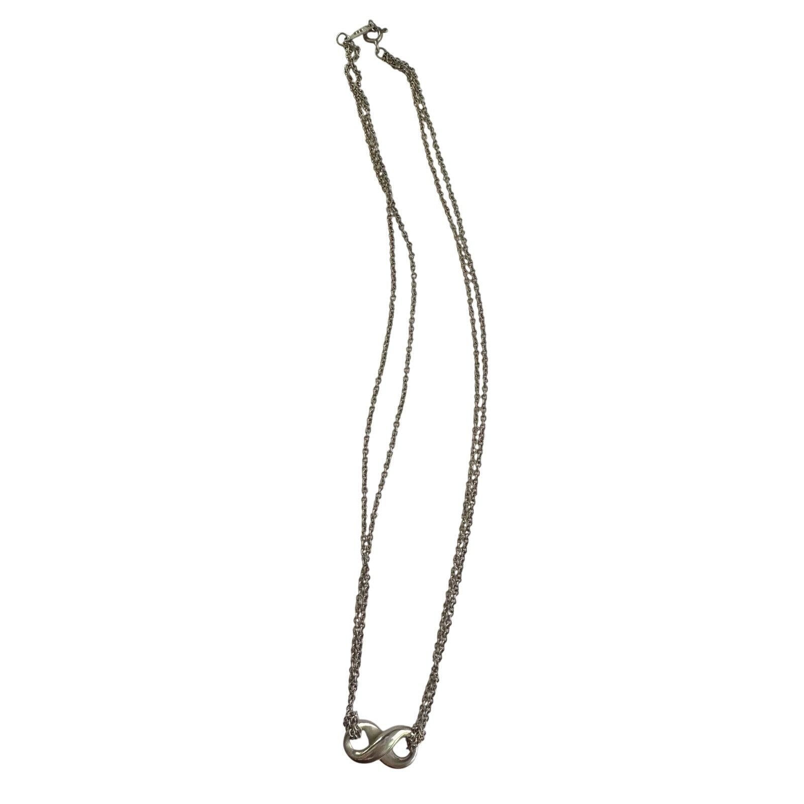 Tiffany & Co. Tiffany & Co Infinity Double Chain Pendant and Necklace Size ONE SIZE - 6 Thumbnail