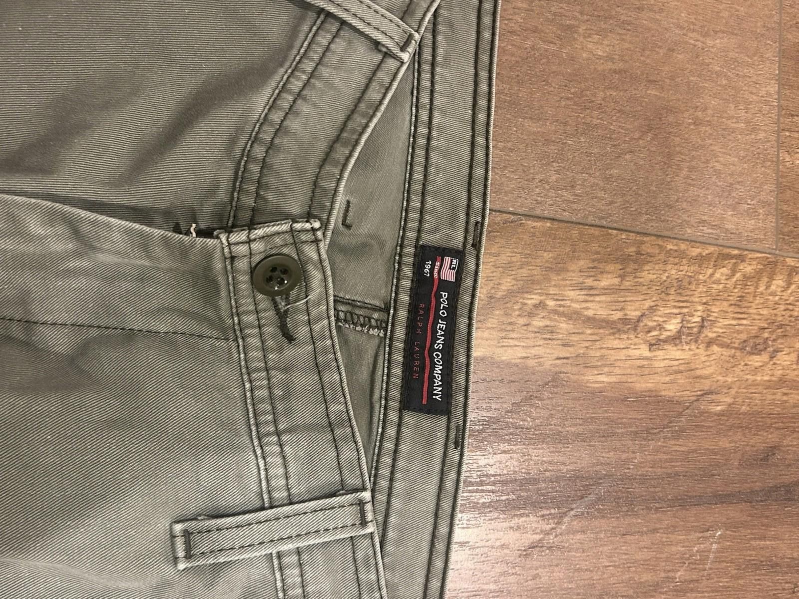 Lauren Ralph Lauren Vintage Ralph Lauren Polo Jeans Mens 30x30 Baggy Green Pants Size US 32 / EU 48 - 2 Thumbnail