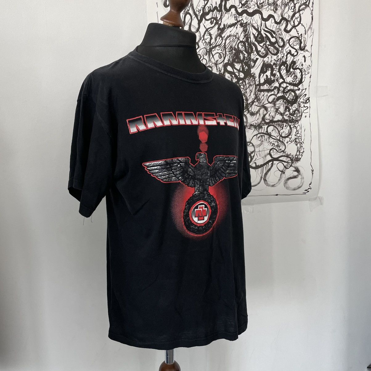 Band Tees × Vintage Vintage 00’s Rammstein Rock T-shirt Y2k size XL Size US XL / EU 56 / 4 - 3 Thumbnail