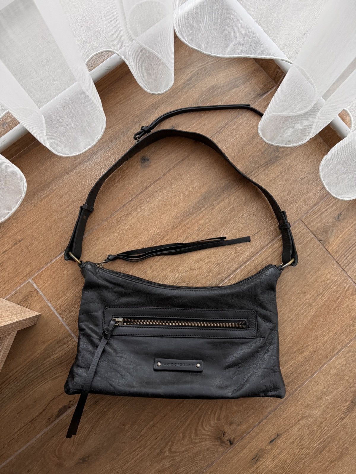 Cucciolo × Vintage Vintage Coccinelle Black Leather Small W’ Handbag Size ONE SIZE - 1 Thumbnail