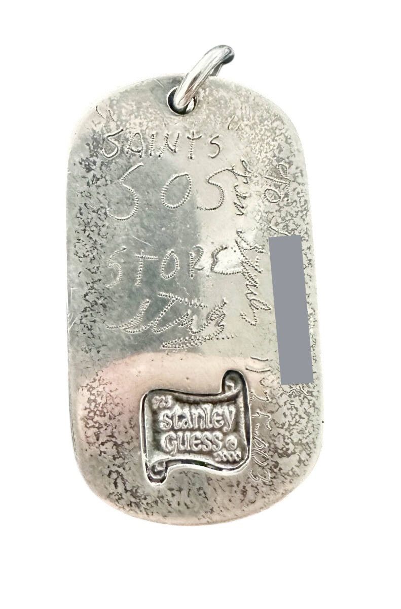 Gaboratory Stanley Guess Skull Dog Tag W Zirconia 2003 Size ONE SIZE - 6 Thumbnail