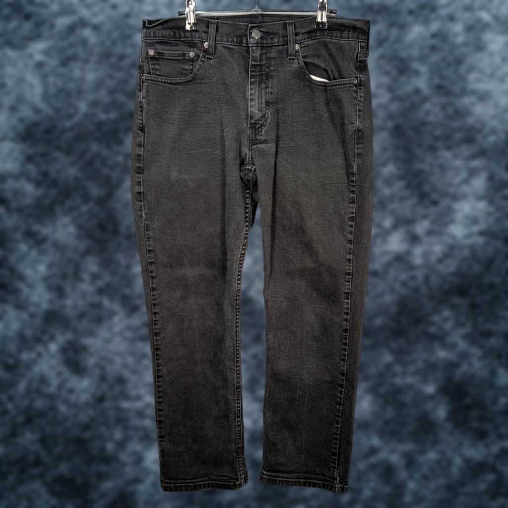 Levi's Levis 514 Mens Jeans Black Cotton Blend Denim Straight 33x29 Regular Pocket 5-Pocket Design Denim Men Jeans Levi's 500 Series Size US 33 - 1 Thumbnail