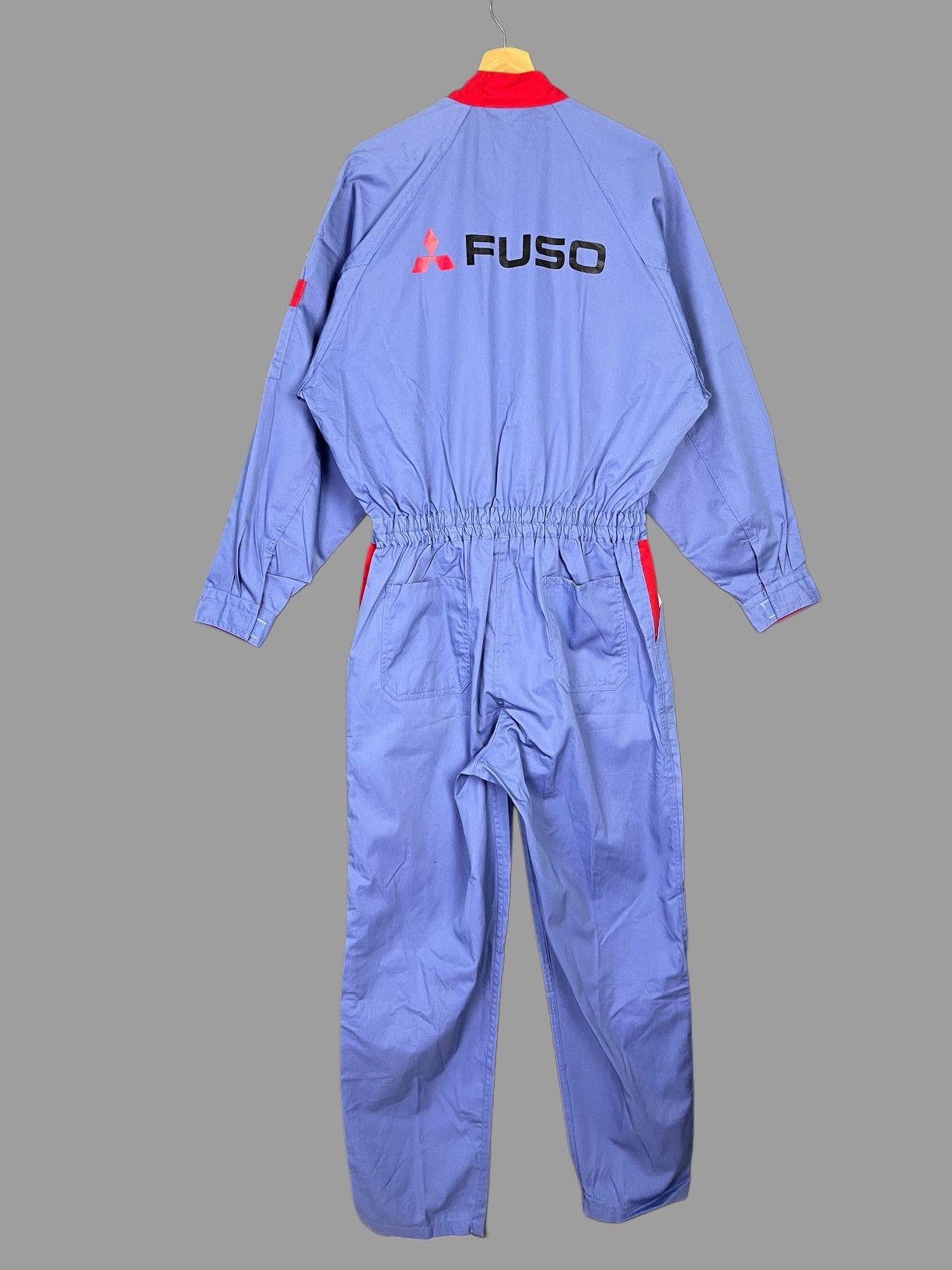 Japanese Brand × Vintage Vintage MITSUBISHI FUSO Truckers Racing Coverall Jacket Size US L / EU 52-54 / 3 - 2 Thumbnail