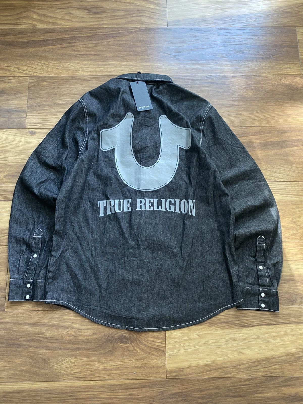 True Religion New True Religion Overshirt Jacket Denim Size US L / EU 52-54 / 3 - 1 Thumbnail