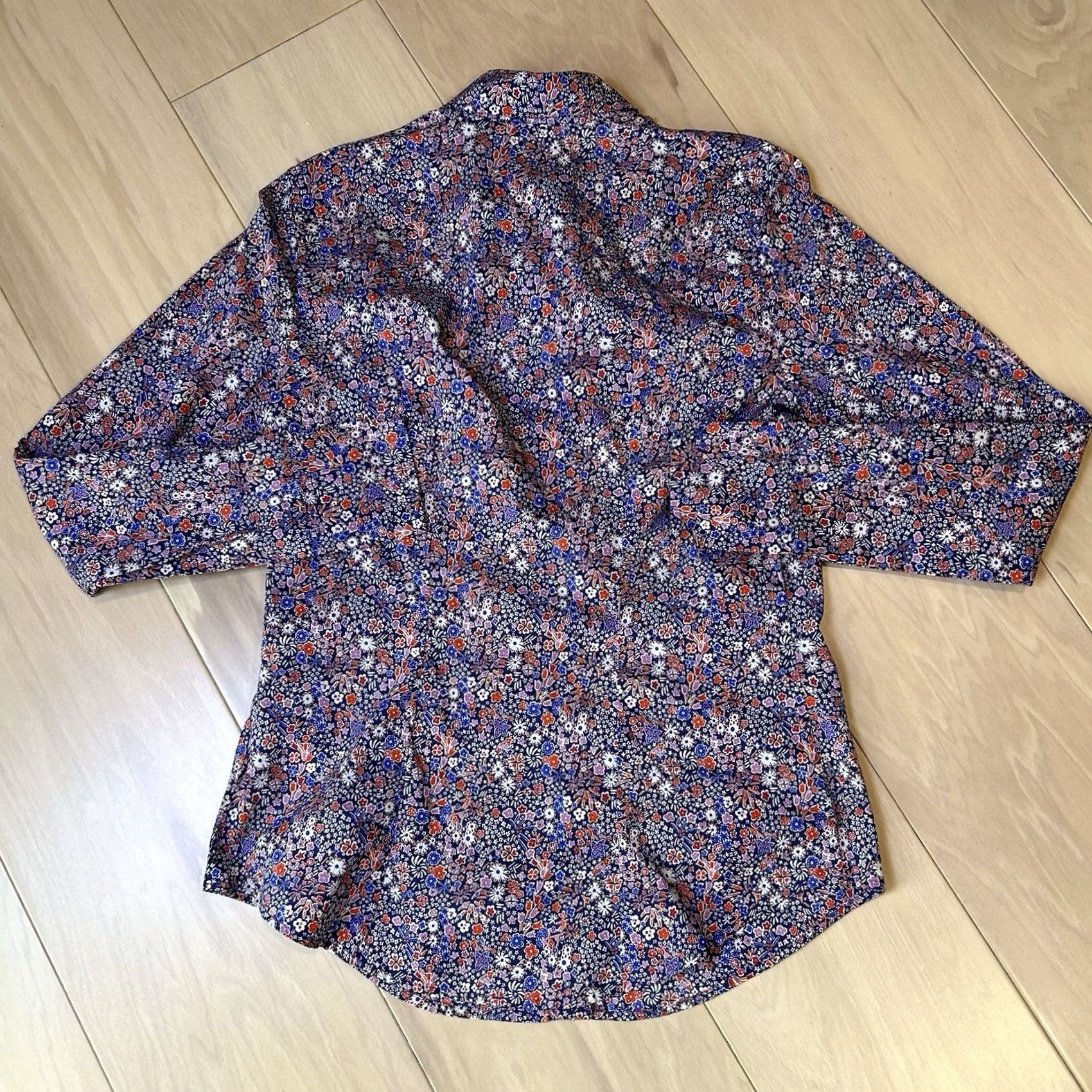 J.Crew J.CREW Floral Button Up Blouse Long Sleeve Women’s 0 Multicolor Cotton Blend Regular Fit Button Up Collared NN Size XS / US 0-2 / IT 36-38 - 3 Thumbnail