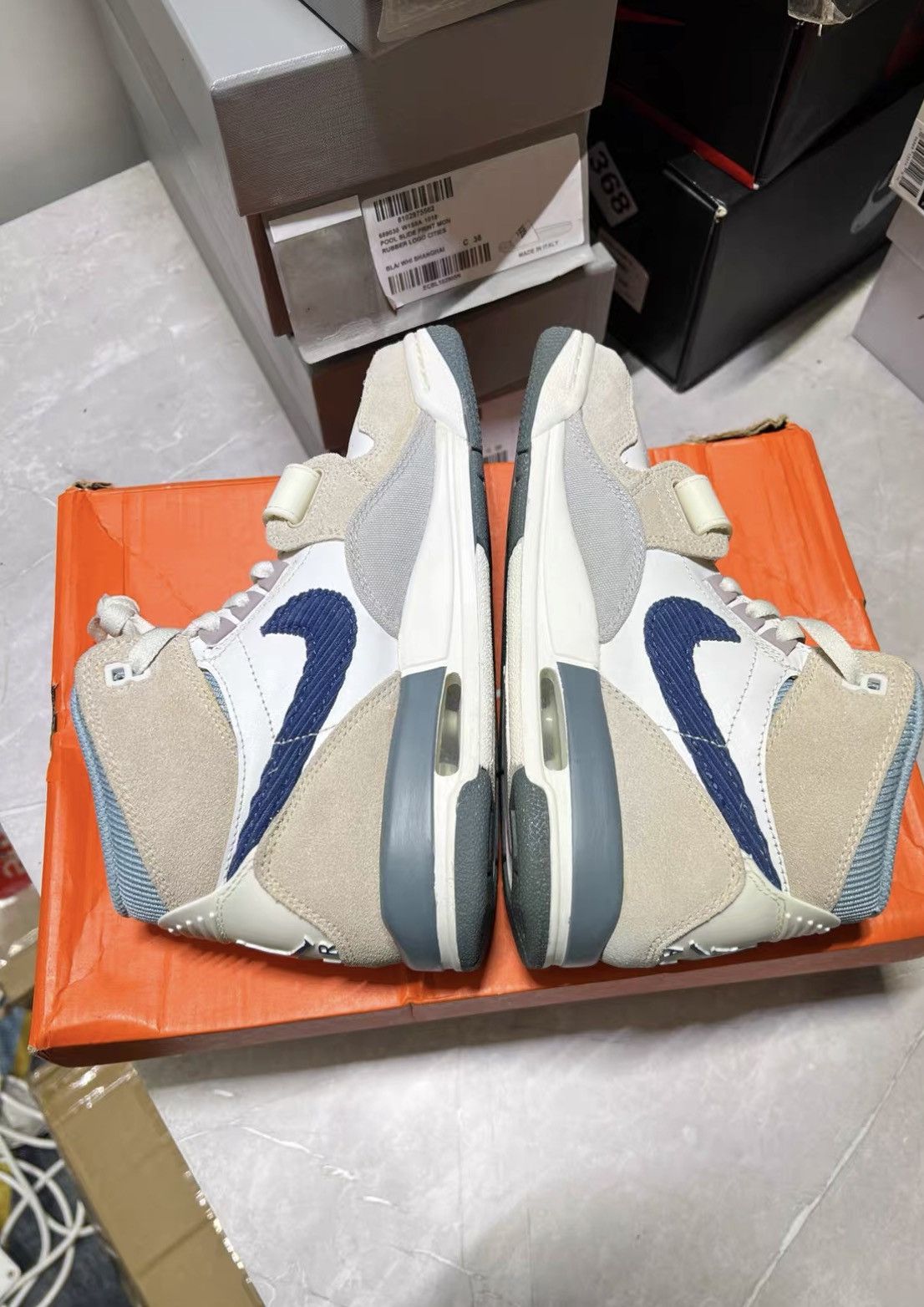 Jordan Brand Air Jordan 312 High Off-white and Blue J42 Size US 4.5 / IT 34.5 - 4 Thumbnail