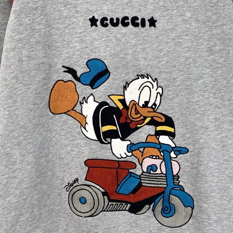 Gucci Gucci Co-branded gray Donald Duck letter printed cotton ro Size US M / EU 48-50 / 2 - 4 Thumbnail