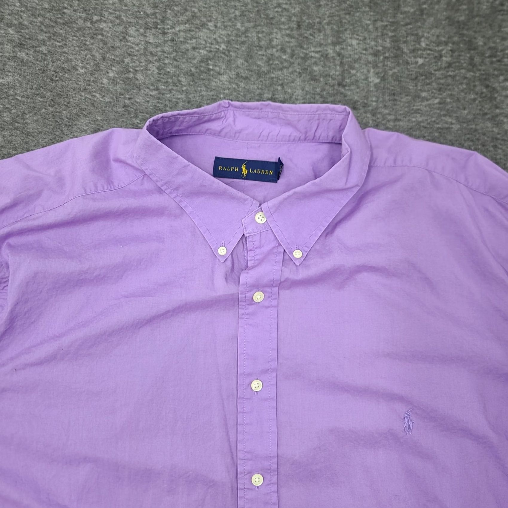 Ralph Lauren Ralph Lauren Oxford Shirt Mens 3XB Big & Tall Purple Long Sleeve Button Down Size US XXL / EU 58 / 5 - 4 Thumbnail