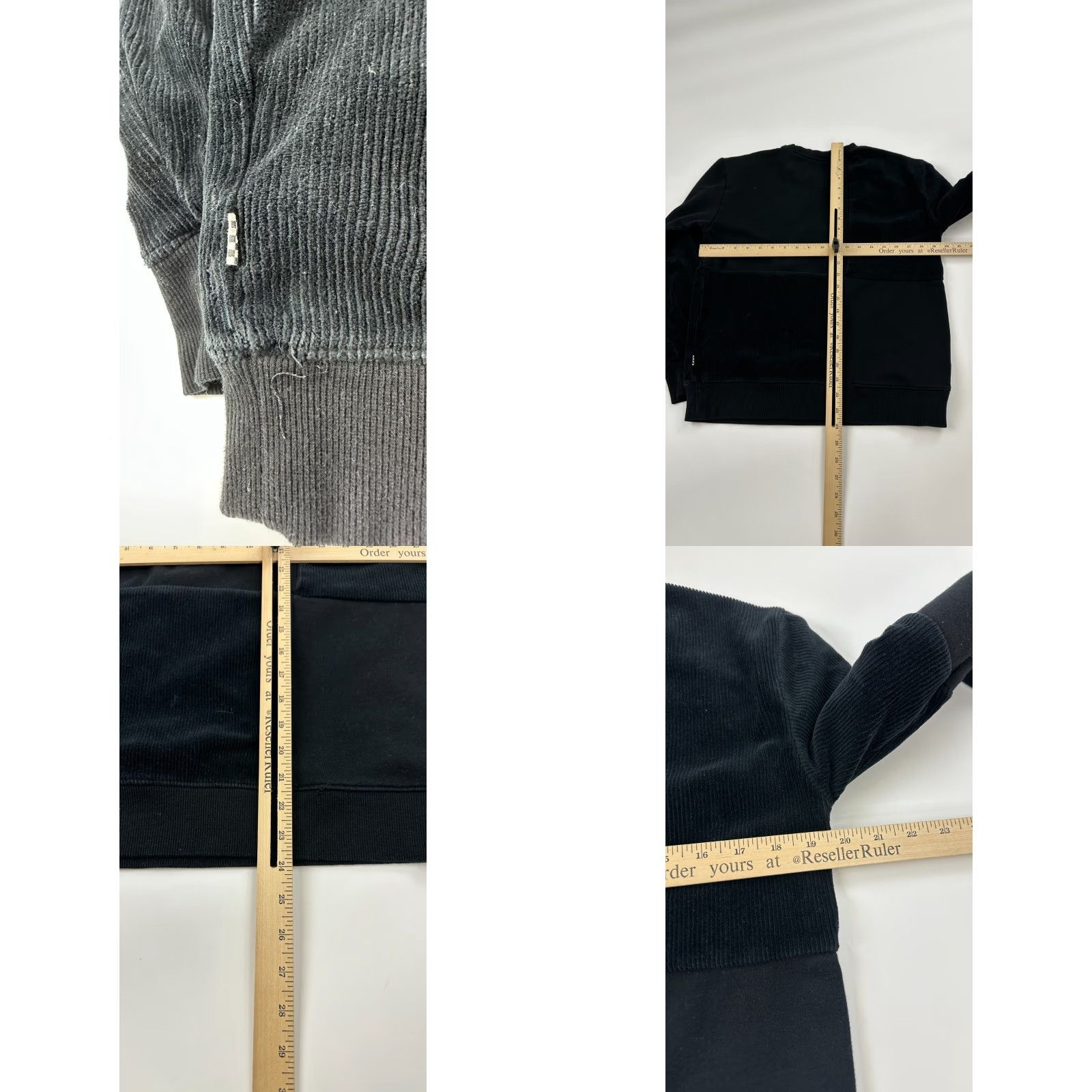 Vans VANS Sweatshirt Men Small Black Corduroy Fleece Lined Long Sleeve Crew Neck Fall Winter Outdoor Streetwear Size US S / EU 44-46 / 1 - 8 Thumbnail