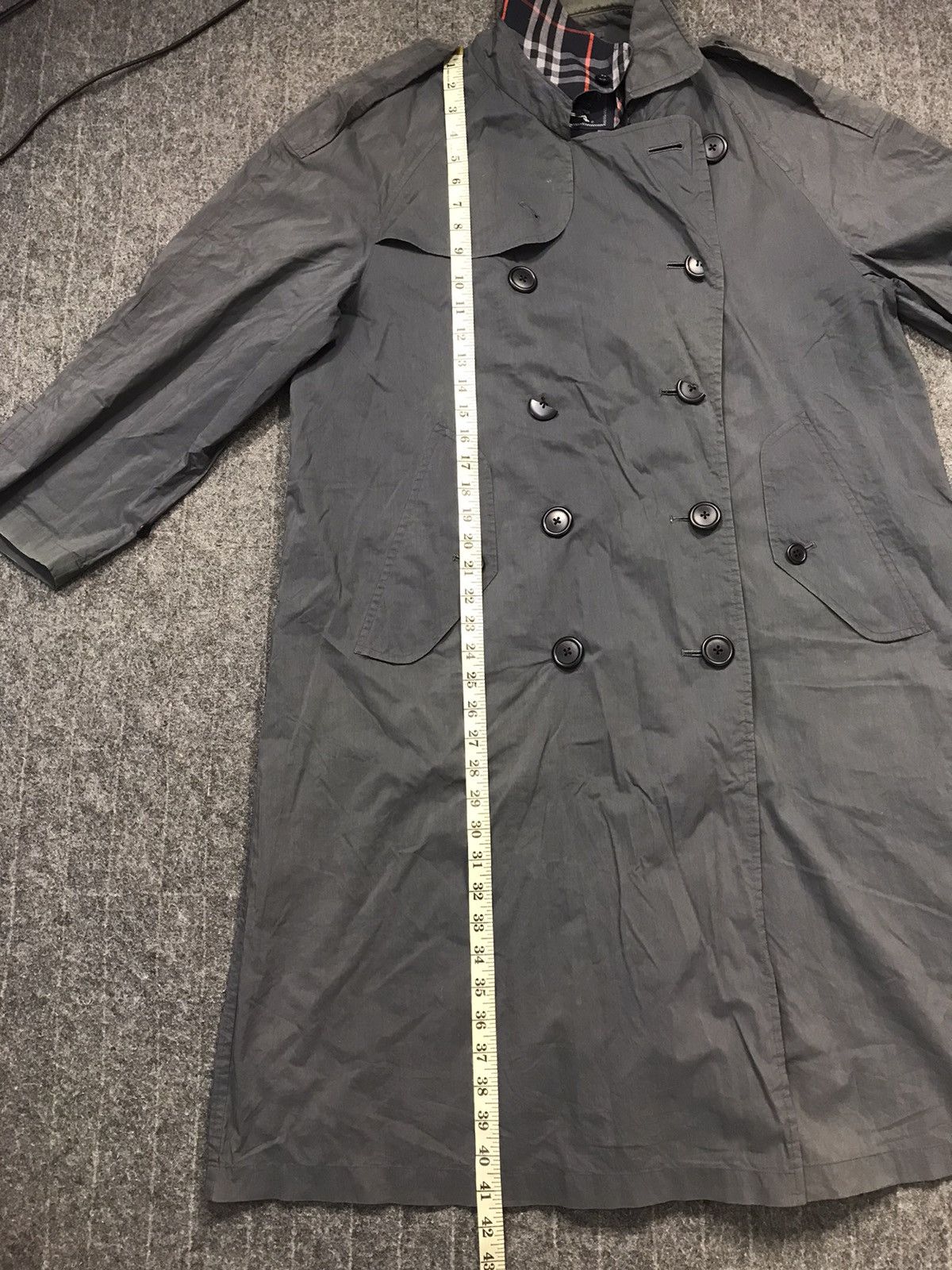 Burberry 90s Burberrys London Trench Coat Black Double Breasted Size US L / EU 52-54 / 3 - 10 Thumbnail