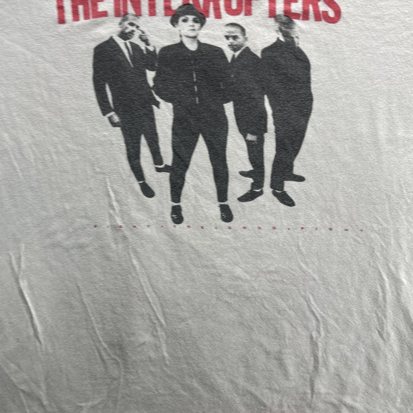 Tultex The Interrupters Shirt Mens 2XL White Band Ska Punk Tee Fight The Good Fight Size US XXL / EU 58 / 5 - 5 Thumbnail