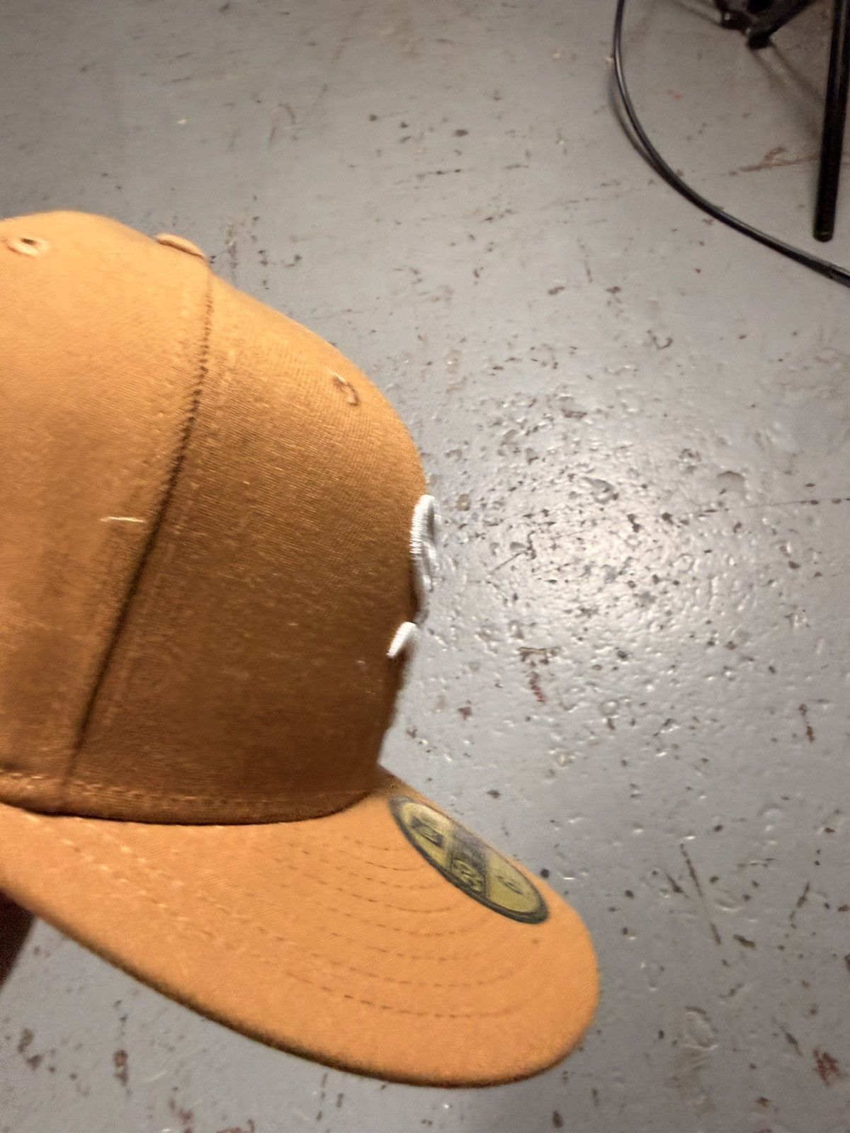 New Era Tan White Sox Fitted Hat 6 7/8 Size ONE SIZE - 3 Thumbnail