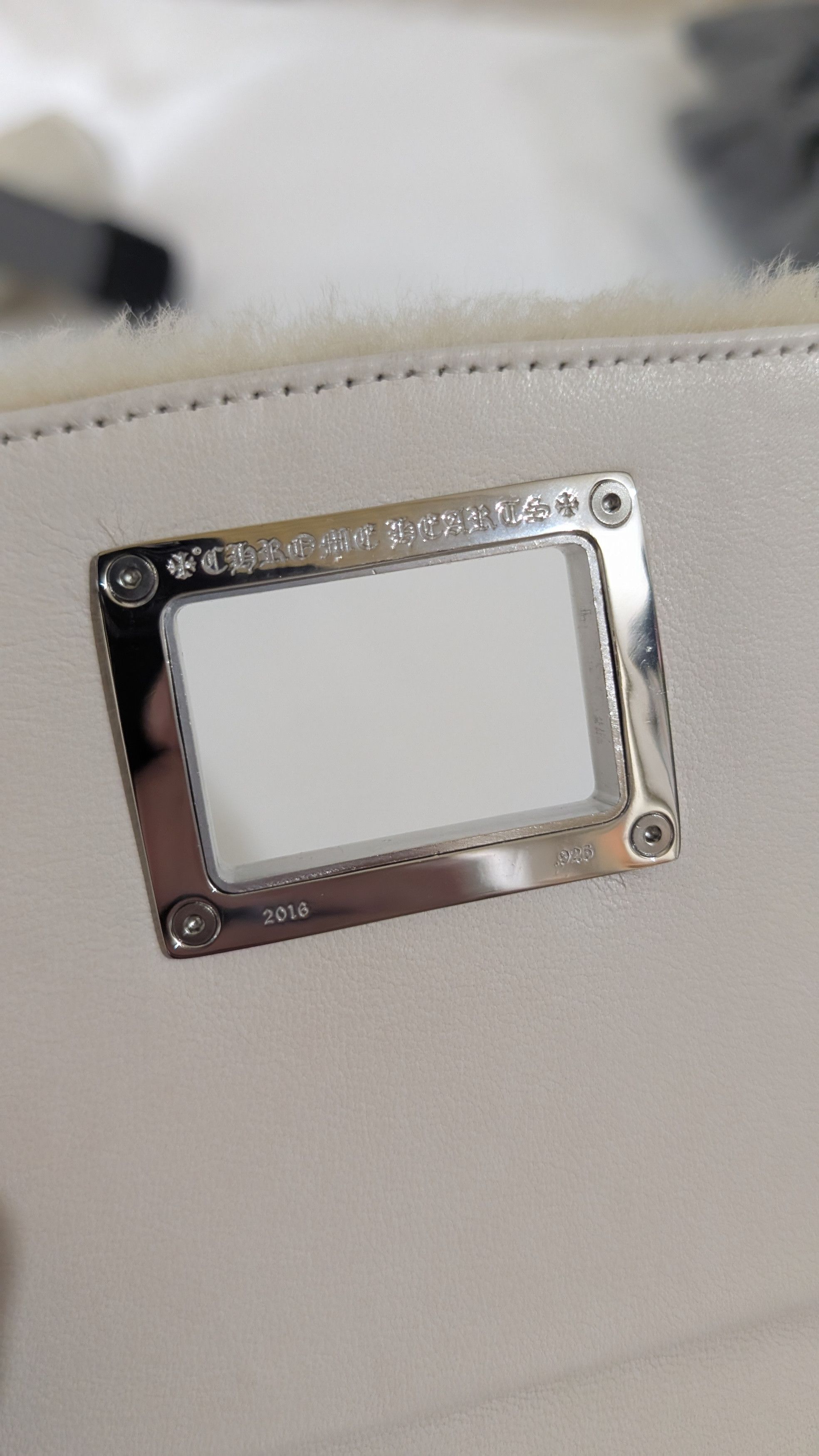 Chrome Hearts Chrome Hearts “Grow Up” Shearling Handbag Cream 2025 SOLD Size ONE SIZE - 13 Thumbnail