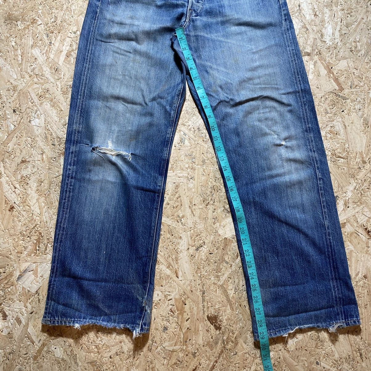 Sugar Cane Vintage Distressed Sugar Cane Selvedge Jeans Size US 31 - 22 Thumbnail