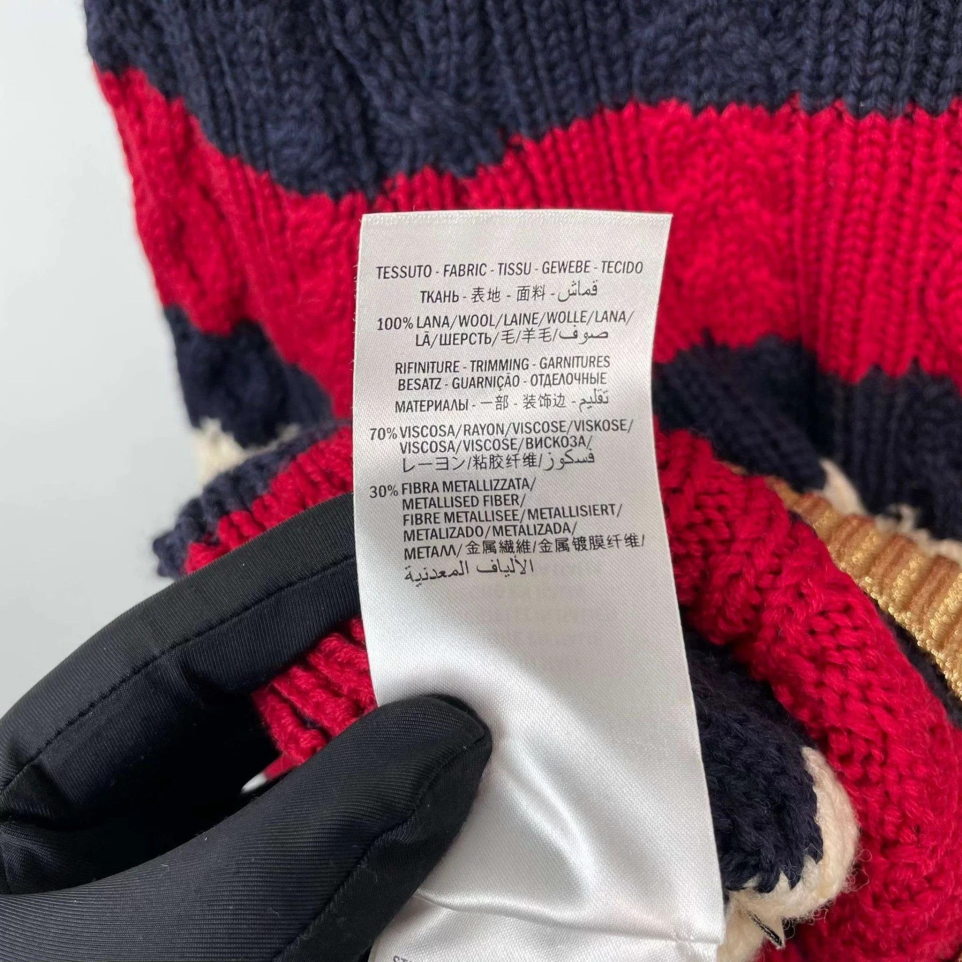 Gucci Gucci red white colorblock knit sweater Size S / US 4 / IT 40 - 7 Thumbnail