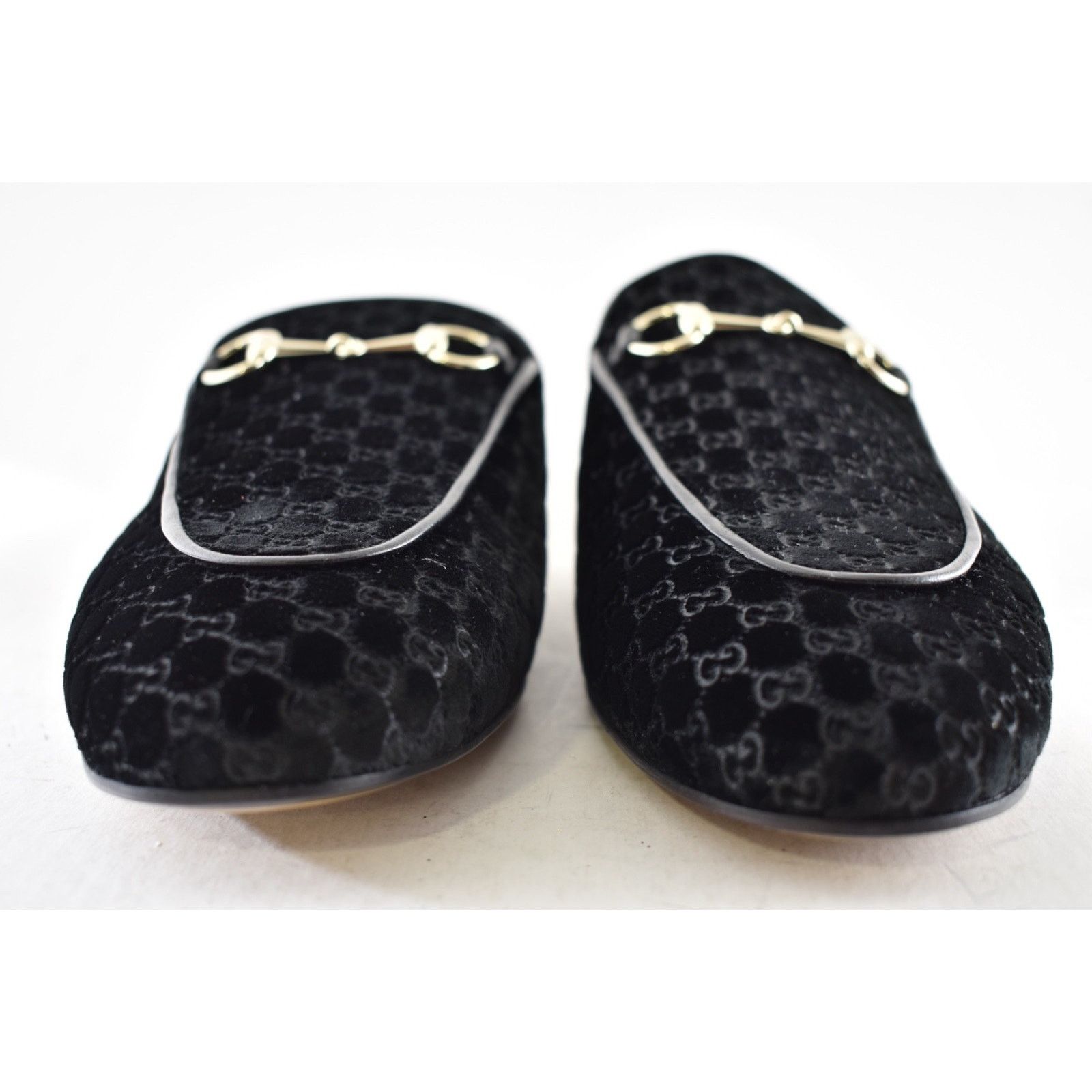 Gucci Gucci Princetown Velvet GG Black Backless Mule Flat 41 Size US 11 / IT 41 - 12 Thumbnail