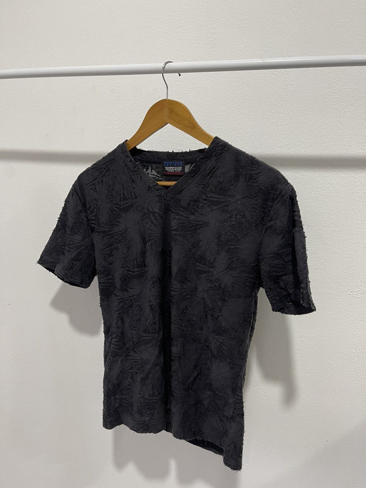 Japanese Brand × Nicole Club 2000s Nicole Club For Men distressed Tee Size US M / EU 48-50 / 2 - 2 Thumbnail