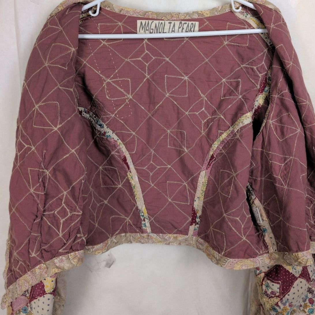 Magnolia Pearl Magnolia Pearl Luisa patchwork quilt jacket Cotton One Size Size ONE SIZE - 10 Thumbnail