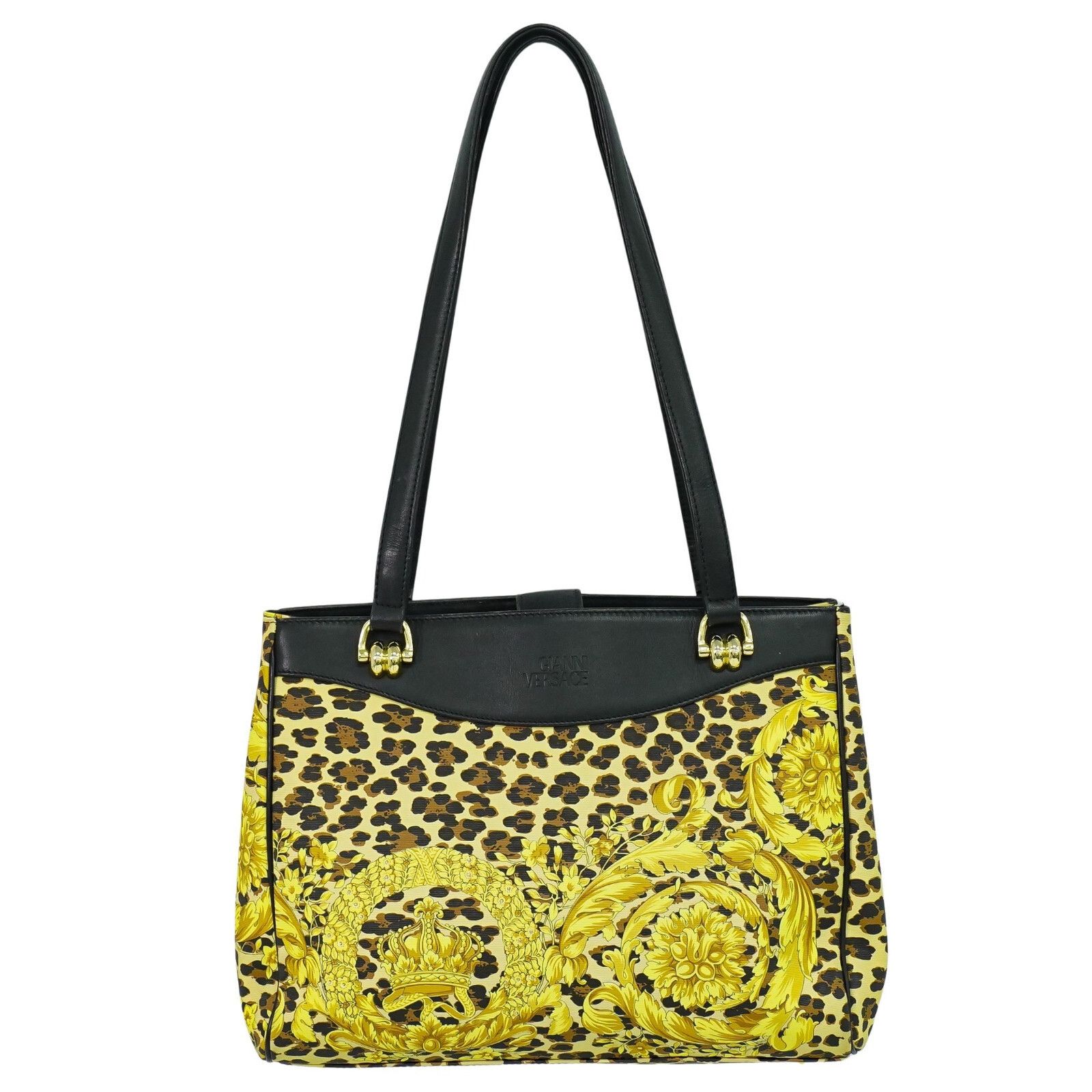 Versace Versace Animal print Tote bag Leopard PVC Size ONE SIZE - 1 Thumbnail