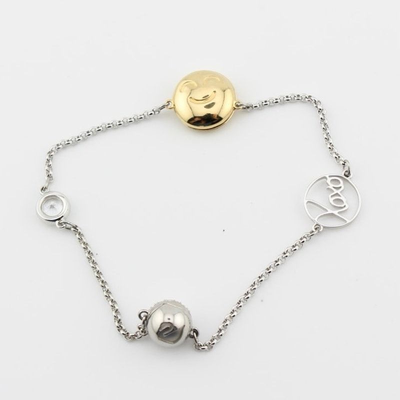 Swarovski Swarovski Heart Eyes Emoji Charm Bracelet Silver Tone Size ONE SIZE - 4 Thumbnail