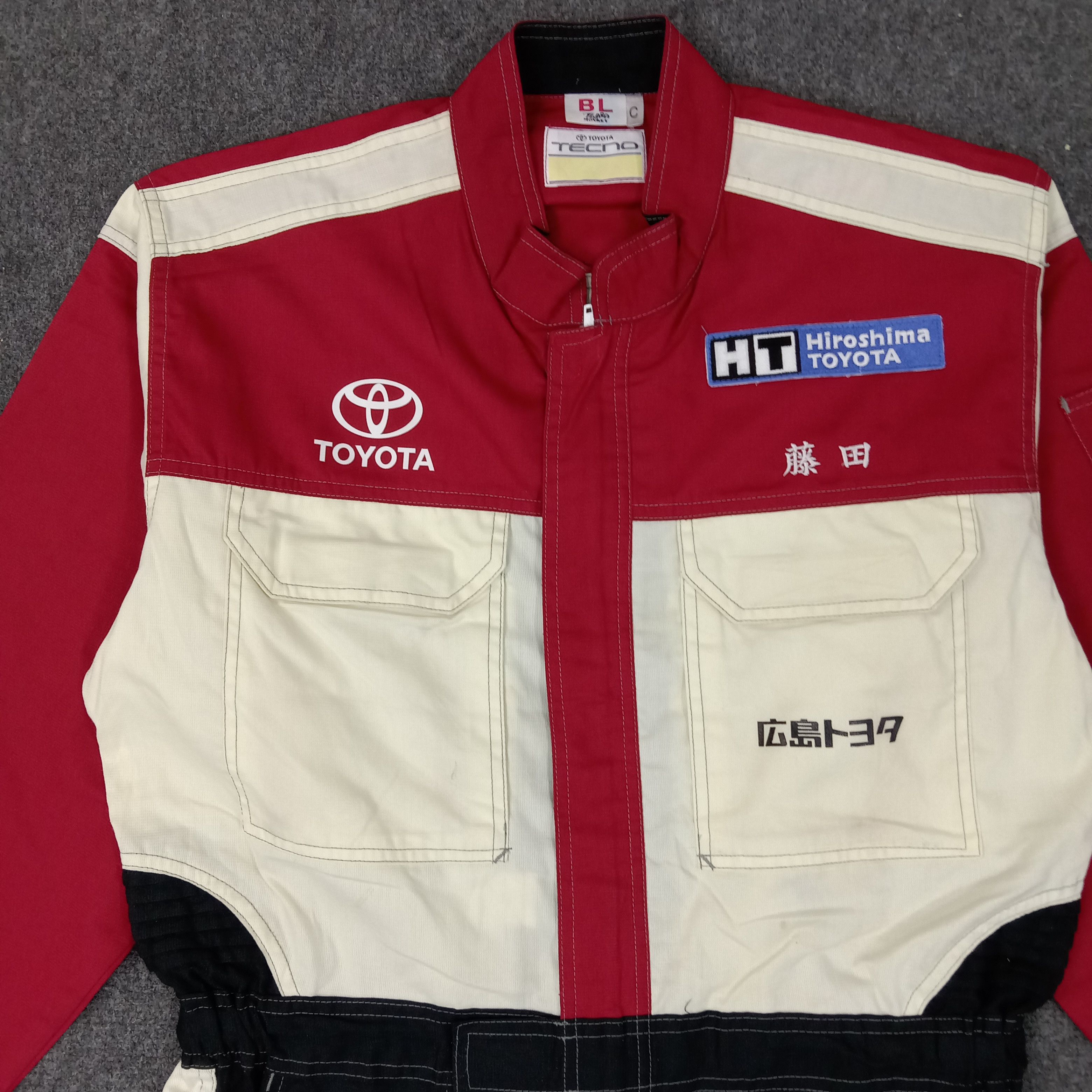 Japanese Brand Toyota Japanese Motorsports Racing Coverall Jacket C254N10 Size US L / EU 52-54 / 3 - 7 Thumbnail