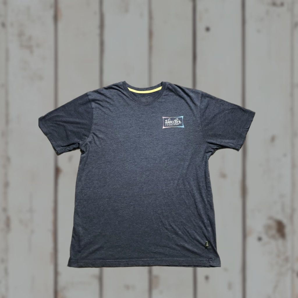 Logo 7 Howler Bros Shirt Mens XL Gray Heather Graphic Logo Heed The Call Austin Texas XL Men T-Shirt Crew Neck Short Sleeve Size US XL / EU 56 / 4 - 1 Thumbnail