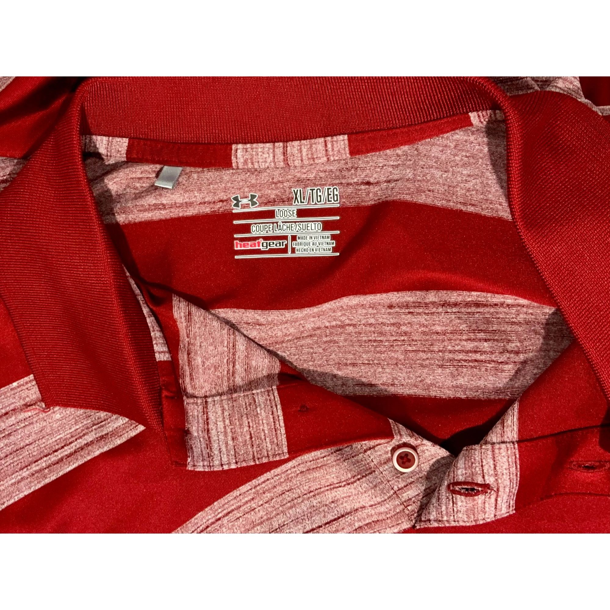 Under Armour Under Armour Mens Burgundy Red Heatgear Polo Shirt Short Sle Size US XL / EU 56 / 4 - 4 Thumbnail