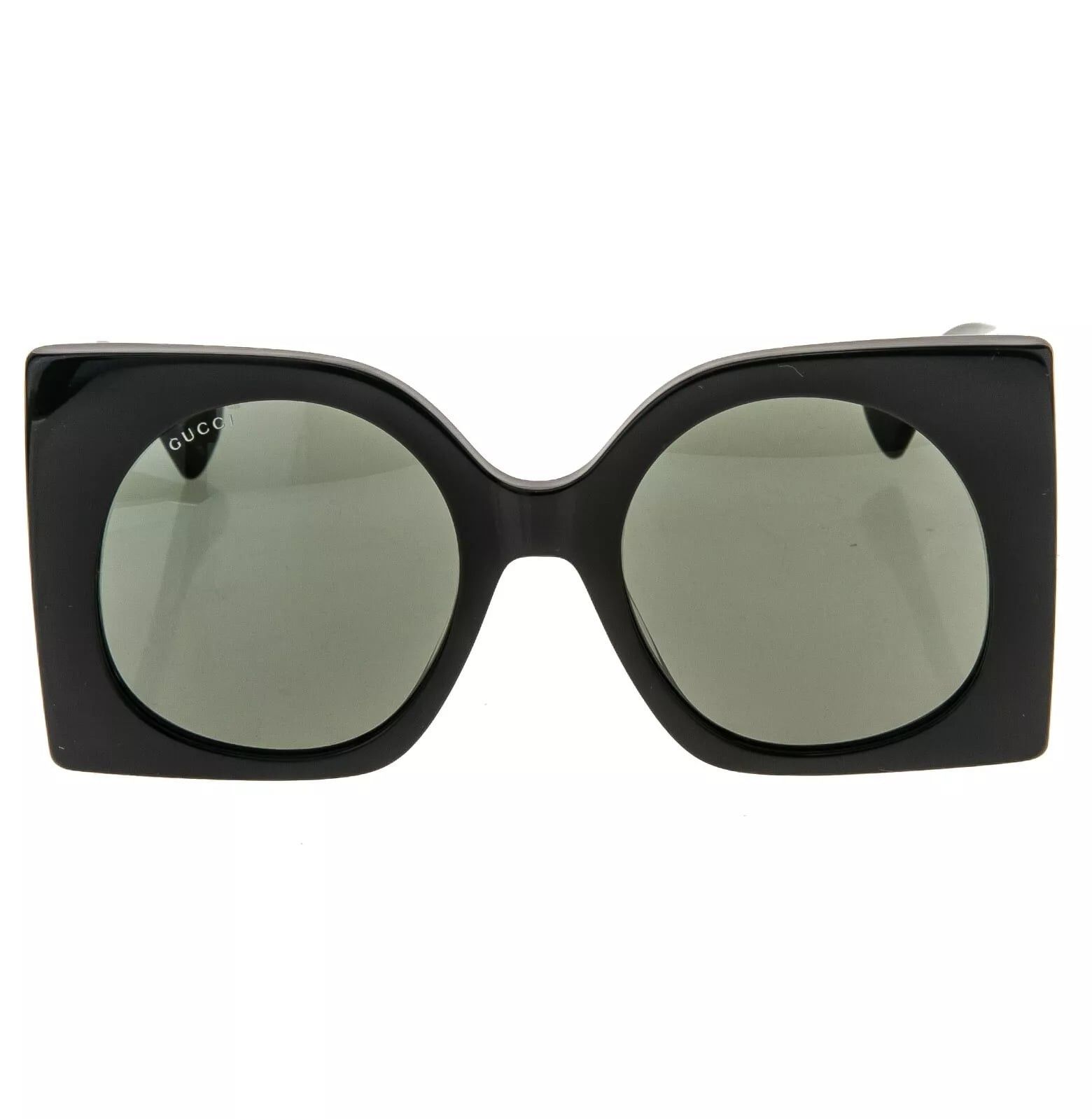 Gucci GUCCI 1254 Black Gold Logo Gg1254S Oversized Mask Flat 001 Size ONE SIZE - 7 Thumbnail