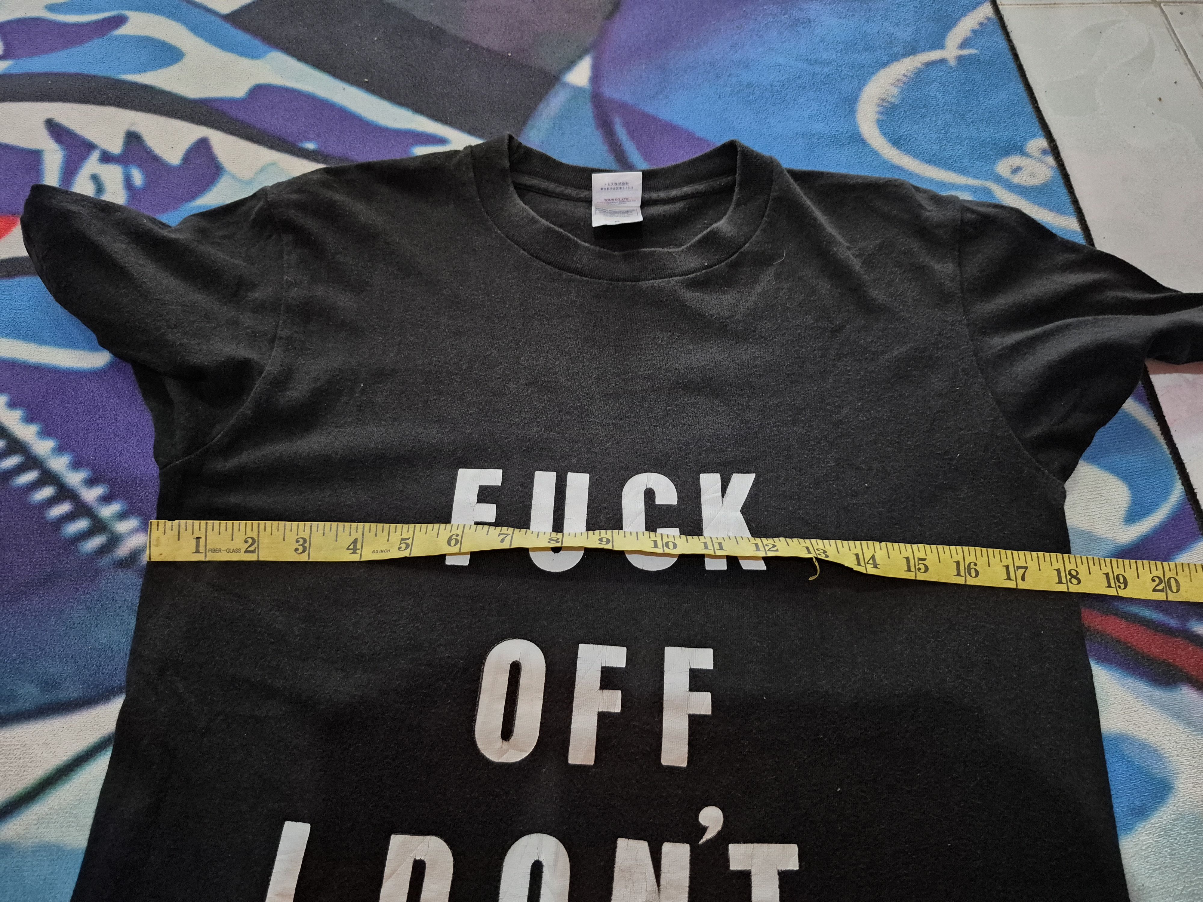 Vintage 🔥 Fuck Off I Dont Care Explicit Words Parody Tee Size US S / EU 44-46 / 1 - 6 Thumbnail