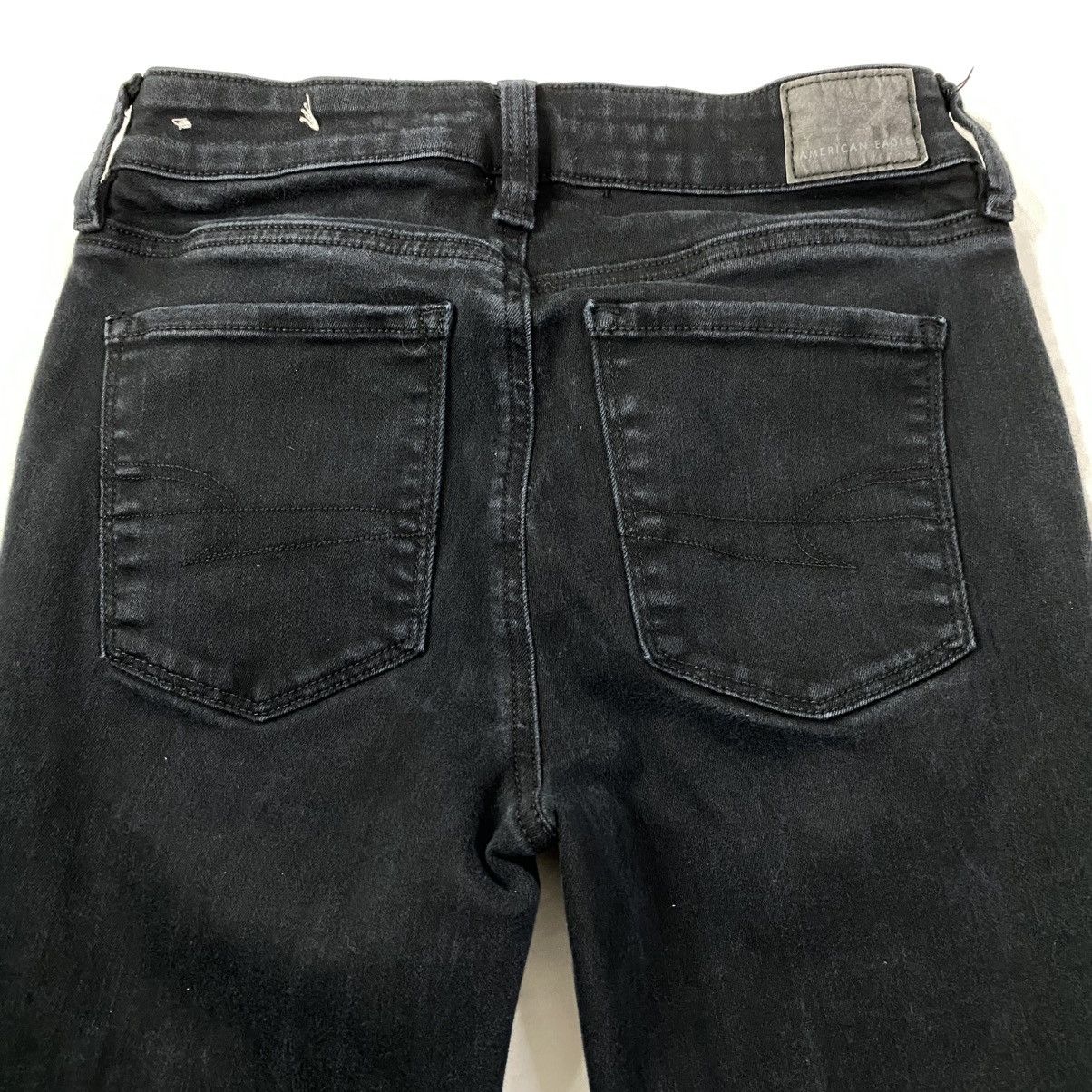 American Eagle Outfitters American Eagle Jeans Women's Black Sz 4 Stretch EUC Size 27" / US 4 / IT 40 - 5 Thumbnail