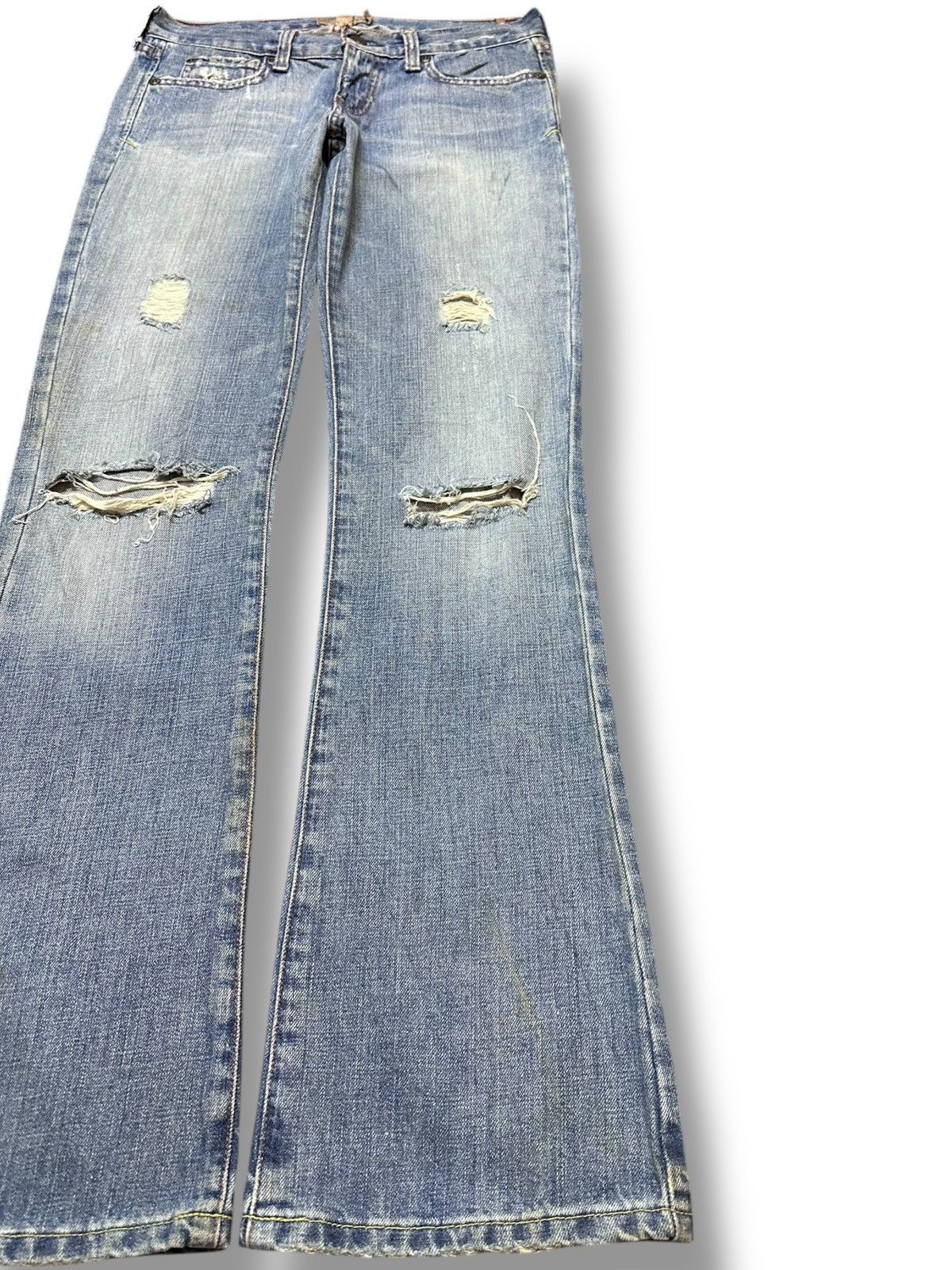 Abercrombie & Fitch Vintage Abercrombie&Fitch Flare Grunge Distressed Denim Size US 29 - 4 Thumbnail