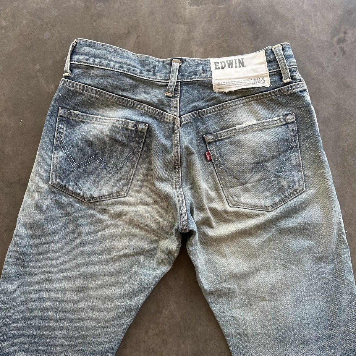 Edwin × Jean × Vintage Vintage Edwin Distressed Faded Denim Jean Pant W29 Size US 29 - 12 Thumbnail