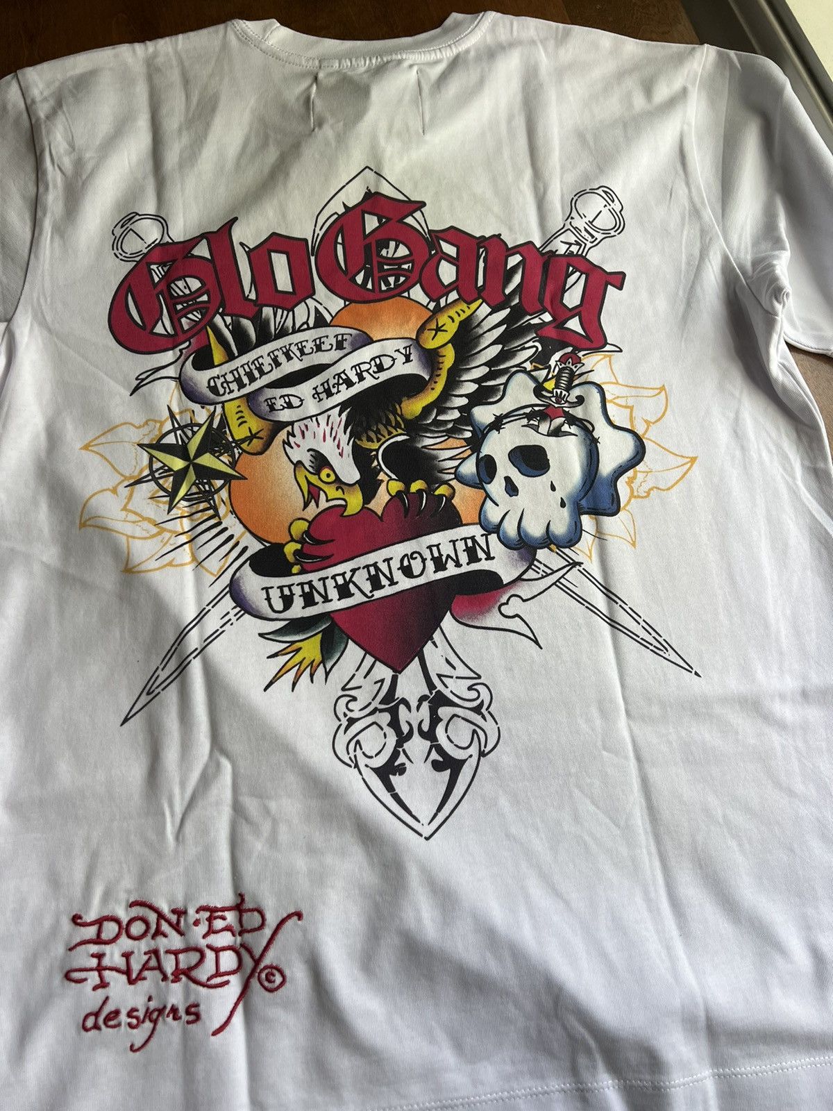 Ed Hardy × Glo Gang × Unknown London Chief Keef Ed Hardy Glo Gang Unknown London T Shirt Size US L / EU 52-54 / 3 - 3 Thumbnail