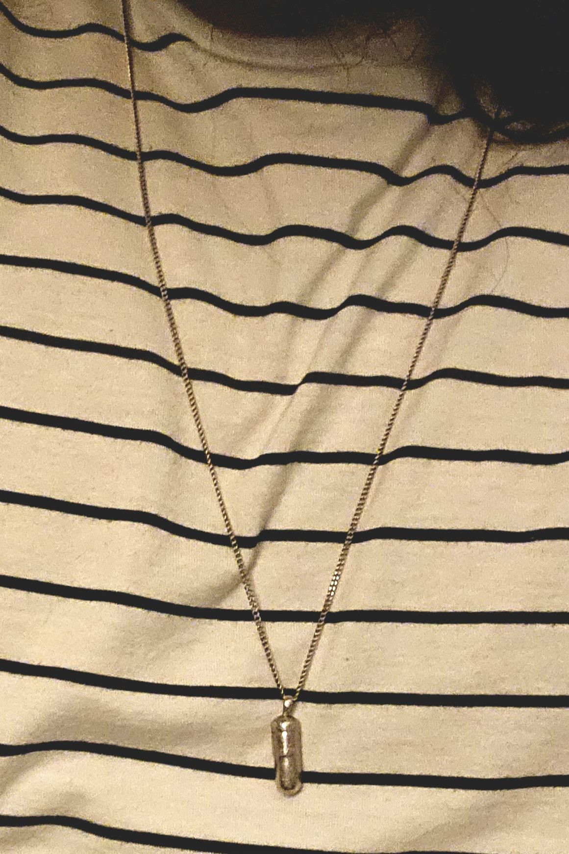 Rhude Rhude Silver Pill Pendant and Necklace Size 32 - 5 Thumbnail