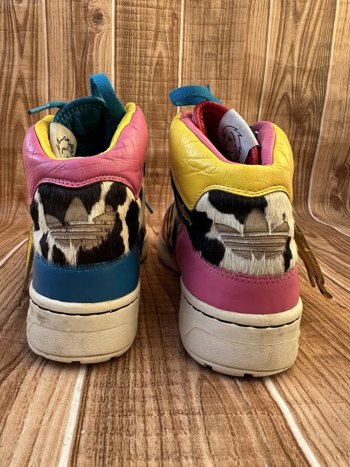 Adidas × Jeremy Scott Adidas Jeremy Scott 2NE1 Wings Avant Garde High Sneakers Size US 8.5 / EU 41-42 - 15 Thumbnail