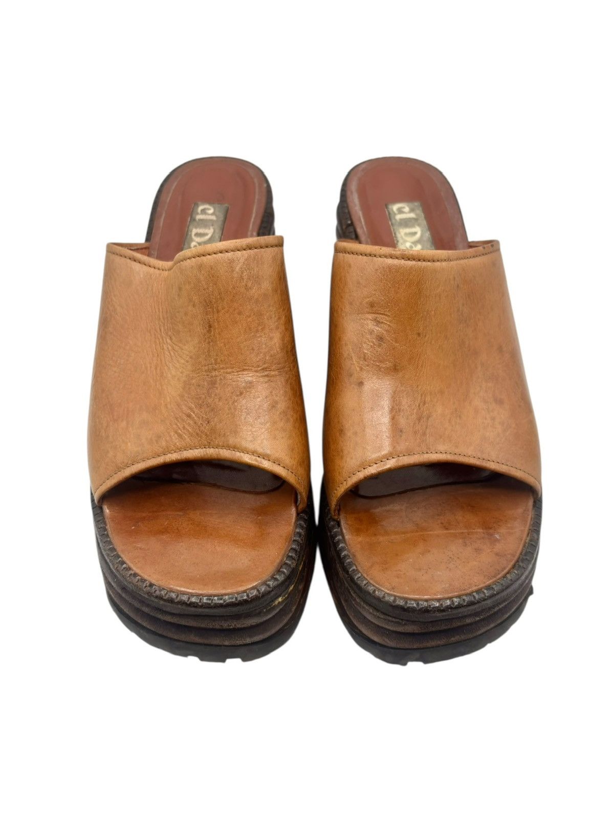 Cowboy Equipment Vintage El Dantes brown block platform sandals Size 36 Size US 6 / IT 36 - 2 Thumbnail