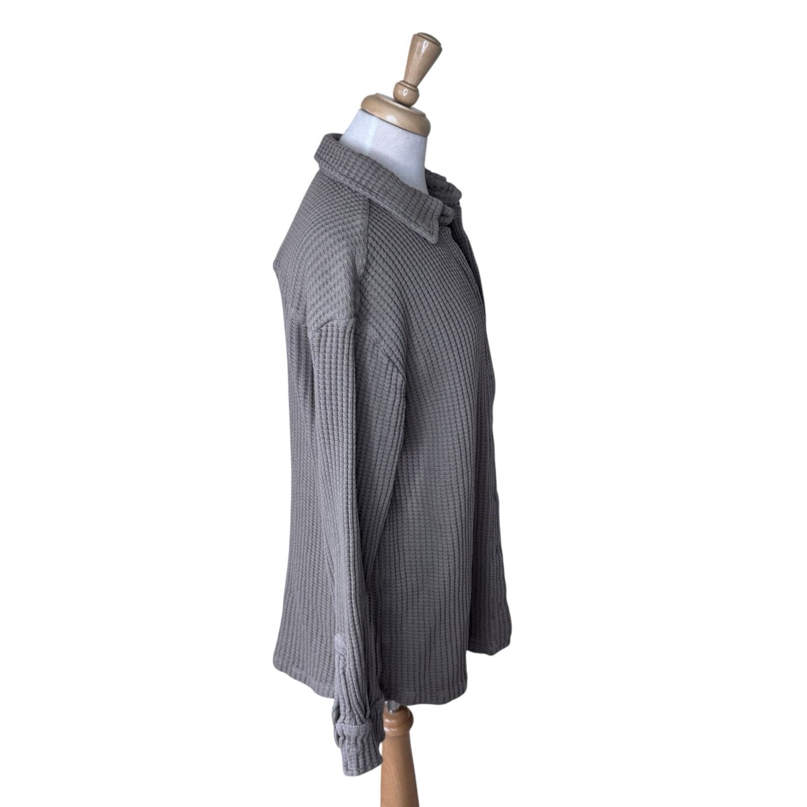 MATE the Label MATE THE LABEL Organic Waffle Long Sleeve shirt Brick Size M / US 6-8 / IT 42-44 - 3 Thumbnail