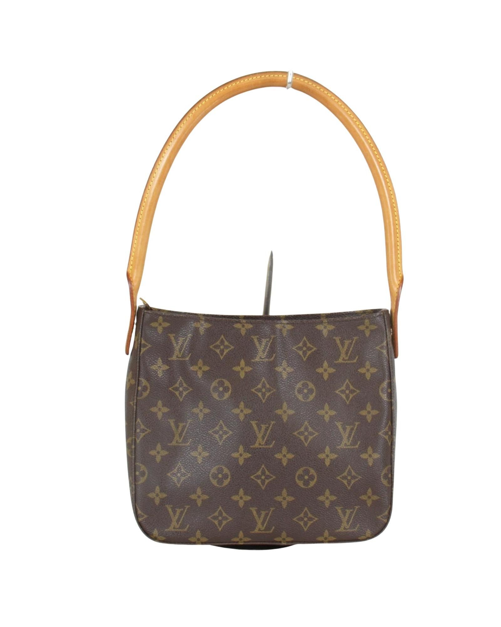 image of Elegant Streamlined Louis Vuitton Handbag in Brown, Women's