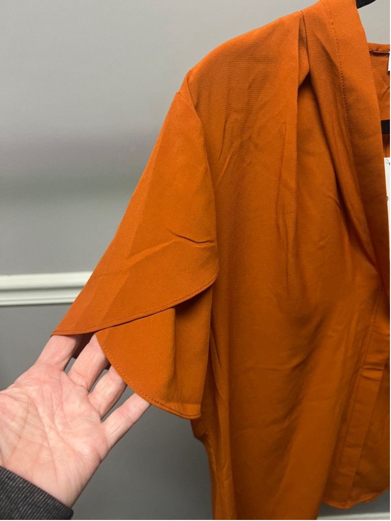 Calvin Klein Women's Calvin Klein Blouse, XL, Burnt Orange Size XL / US 12-14 / IT 48-50 - 3 Thumbnail
