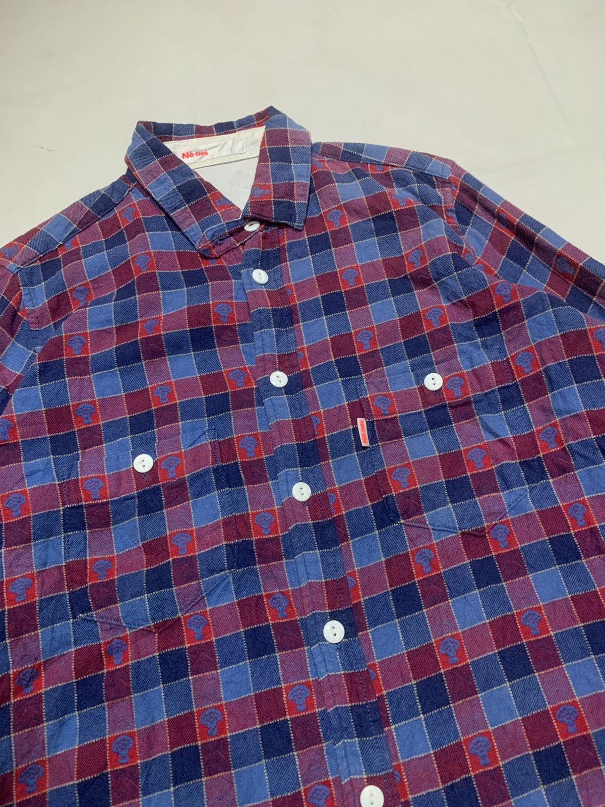 Ne-Net Ne-Net FLANNEL SHIRT ALL OVER LOGO Size US M / EU 48-50 / 2 - 4 Thumbnail